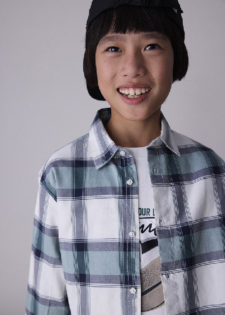 Camisa m/l cuadros            Pino