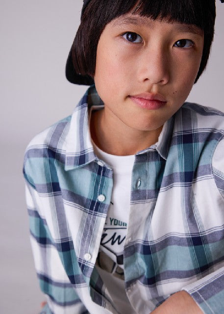 Camisa m/l cuadros            Pino