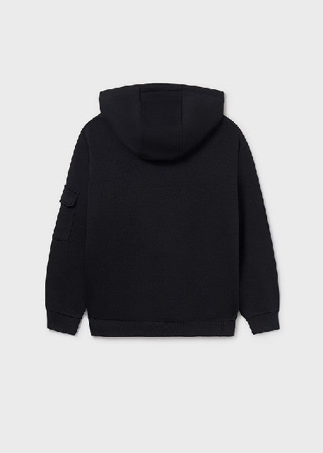 Pullover contraste plana      Negro