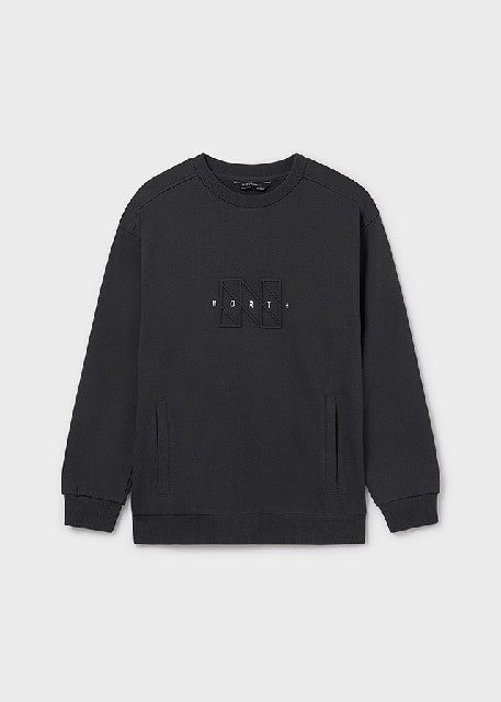 Pullover embossed sin capucha Sombra