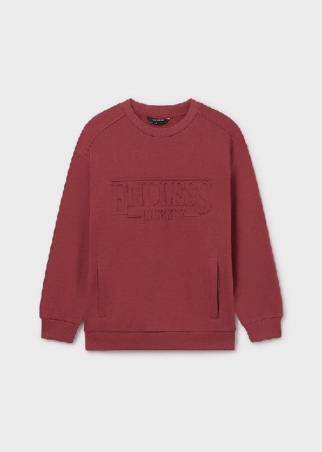 Pullover embossed sin capucha Baya