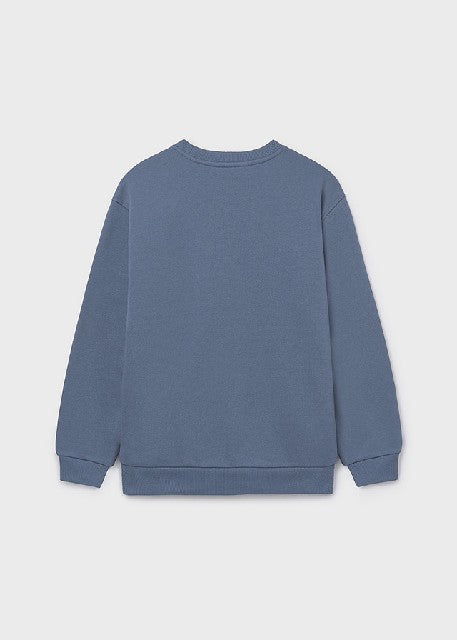 Pullover embossed sin capucha Acero