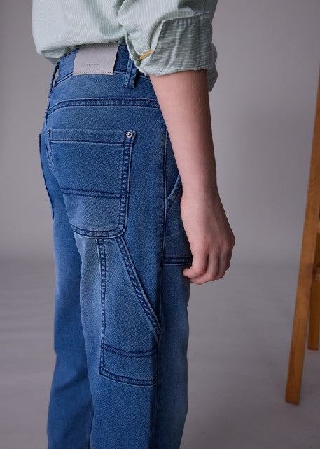 Pantalon soft denim worker    Medio