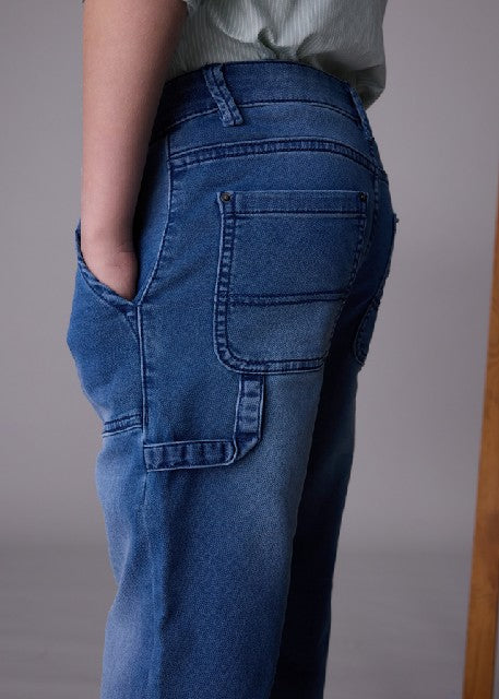 Pantalon soft denim worker    Medio