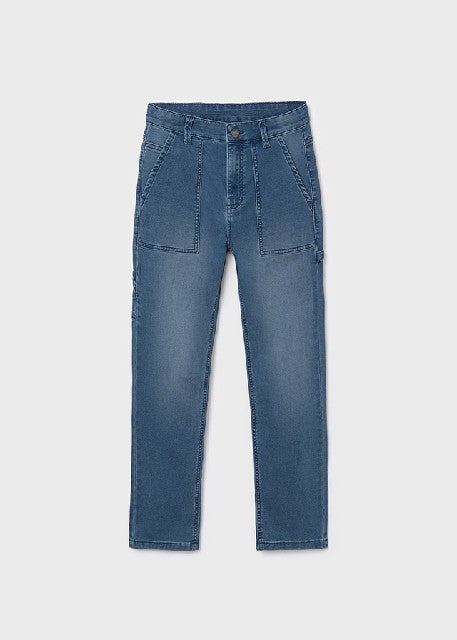Pantalon soft denim worker    Medio