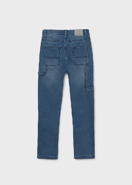 Pantalon soft denim worker    Medio