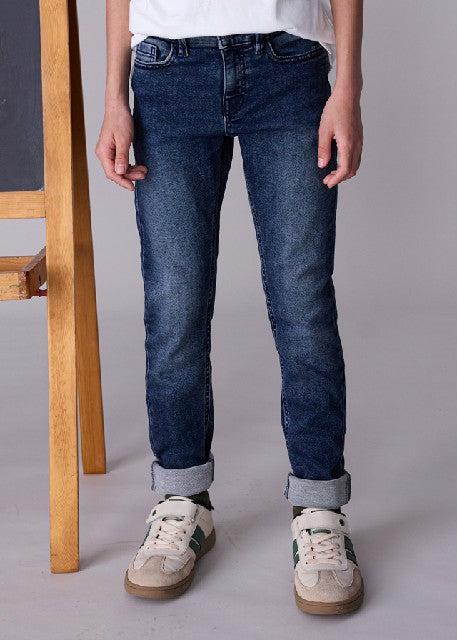 Pantalon soft denim           Blue