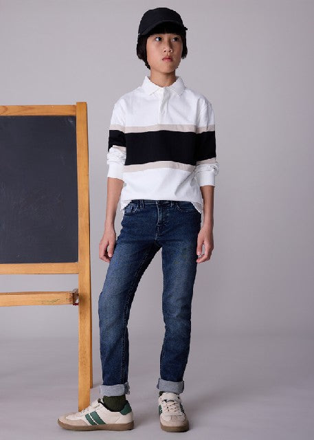 Pantalon soft denim           Blue