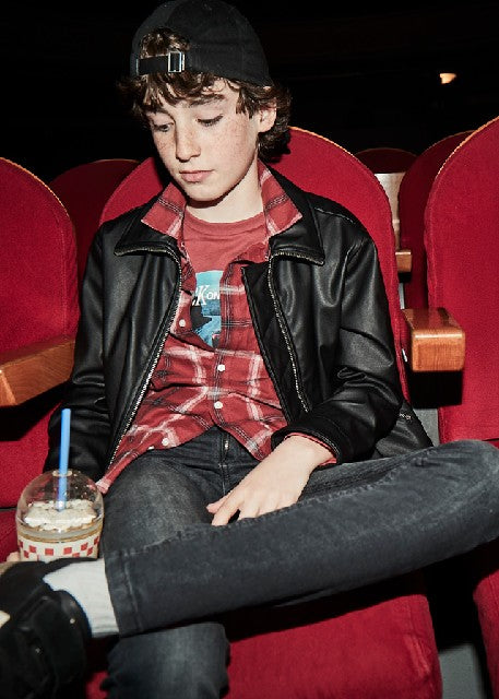 Pantalon soft denim           Negro