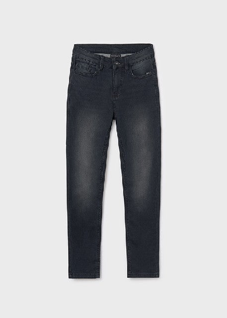 Pantalon soft denim           Negro