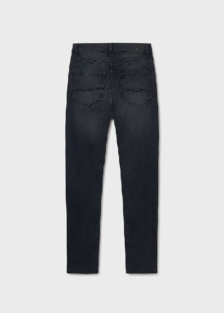 Pantalon soft denim           Negro
