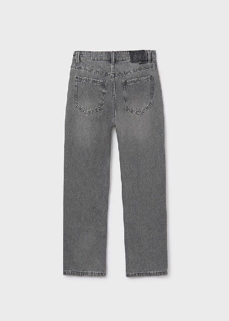 Pantalon largo tejano relax   Gris