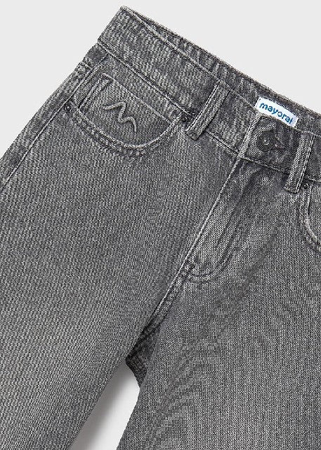 Pantalon largo tejano relax   Gris