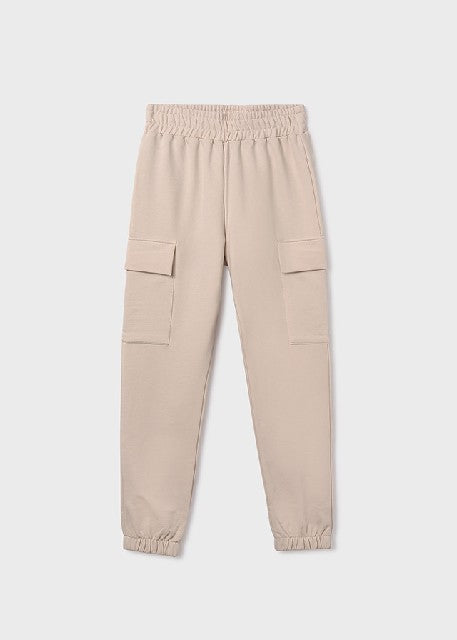 Pantalon largo jogger cargo   Arena