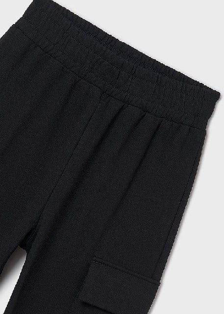 Pantalon largo jogger cargo   Negro