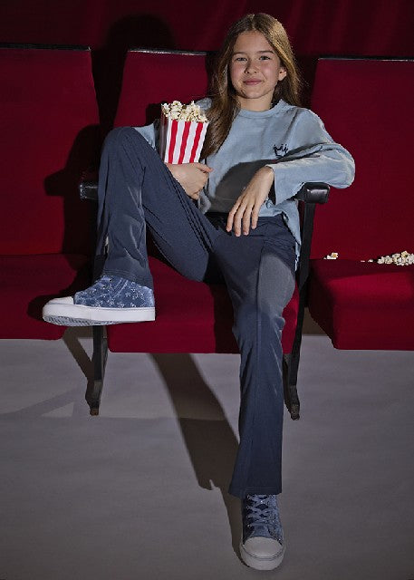 Leggings cinturilla vuelta    Petroleo