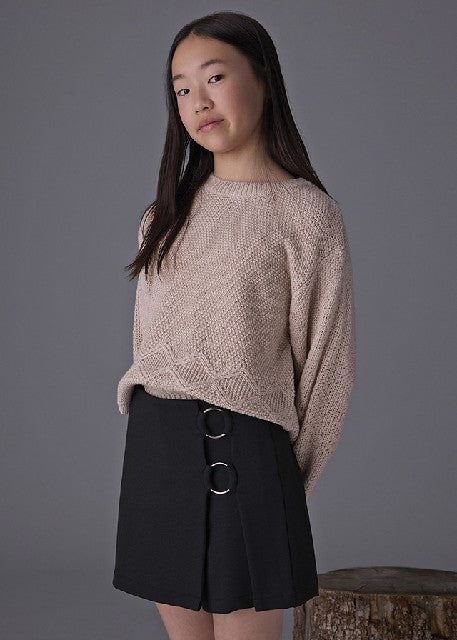 Falda pantalon punto          Negro