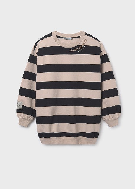 Vestido rayas                 Negro