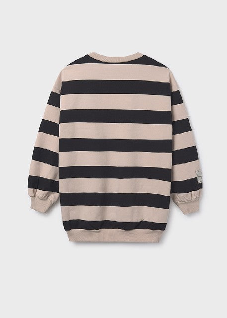 Vestido rayas                 Negro