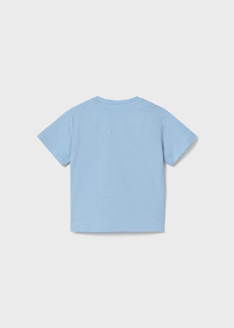 Camiseta m/c basica           Celeste
