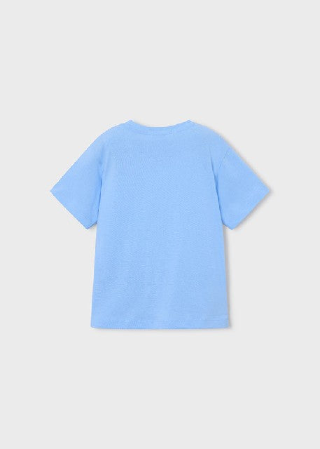 Camiseta m/c basica           Celeste