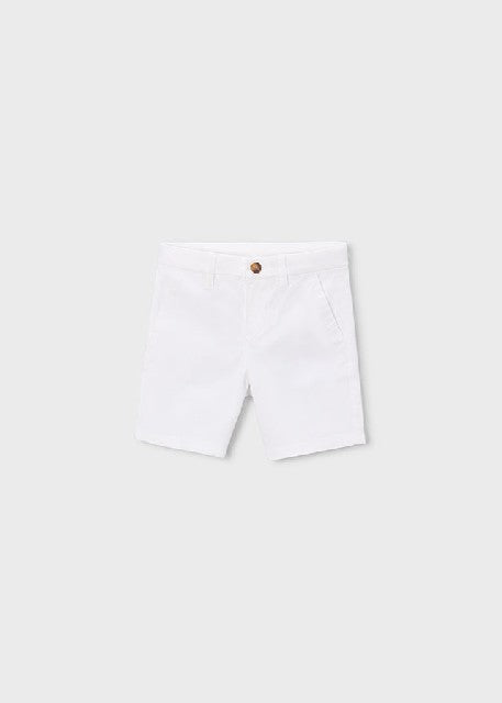 Bermuda chino sarga basico    Blanco