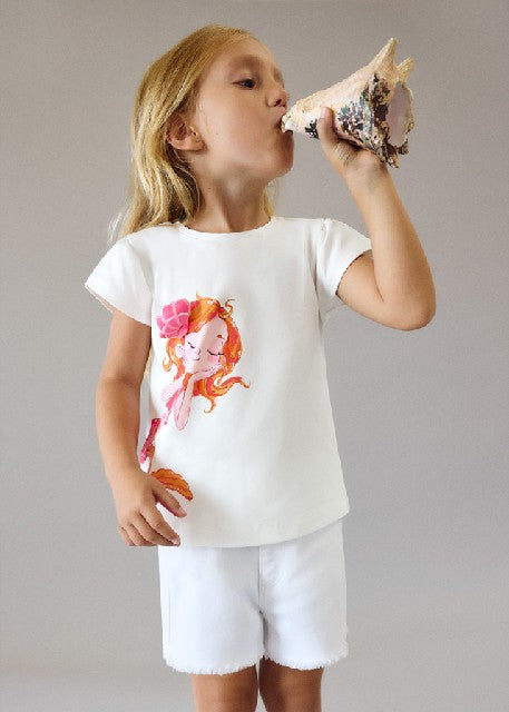 Short sarga basico            Blanco