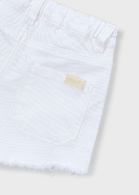 Short sarga basico            Blanco