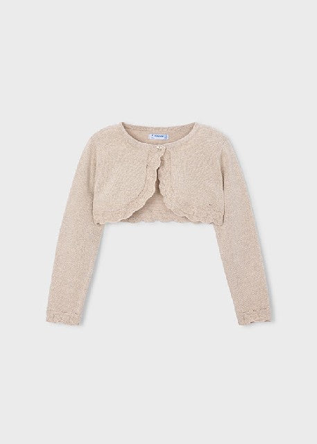 Bolero tricot basico          Avellana