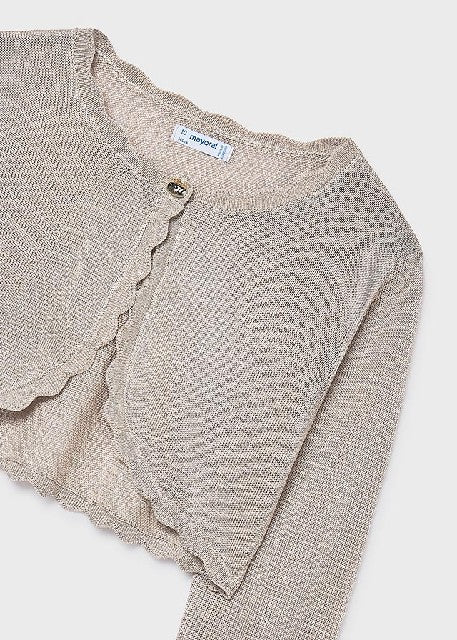 Rebeca tricot basica          Almendra