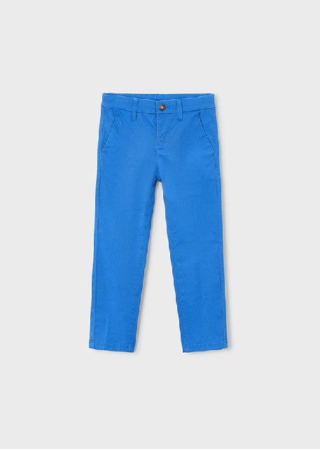 Pantalon chino sarga basico   Azul