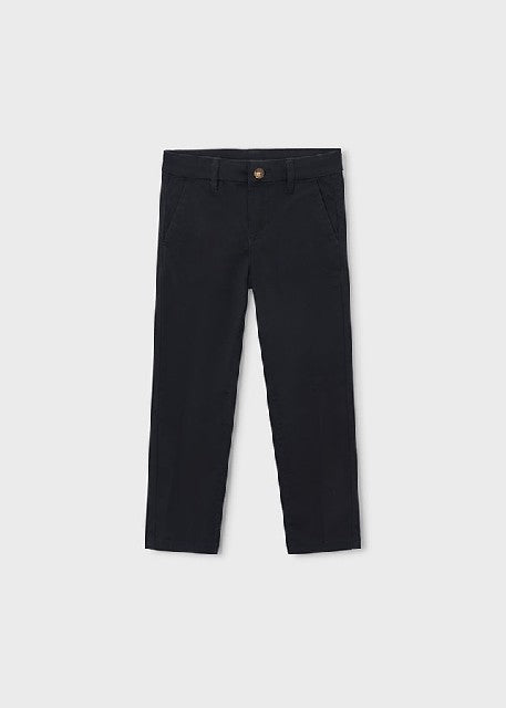 Pantalon chino sarga basico   Negro