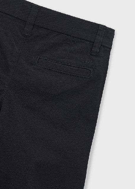 Pantalon chino sarga basico   Negro