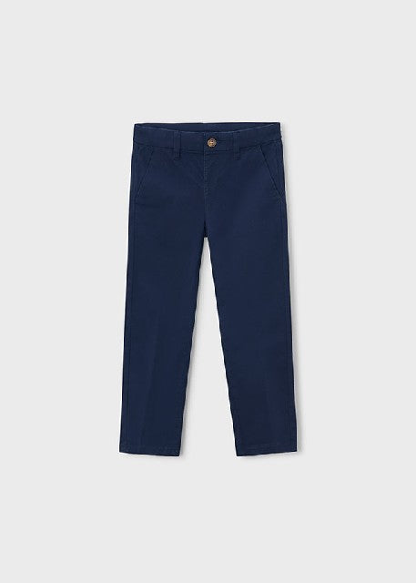 Pantalon chino sarga basico   Marino