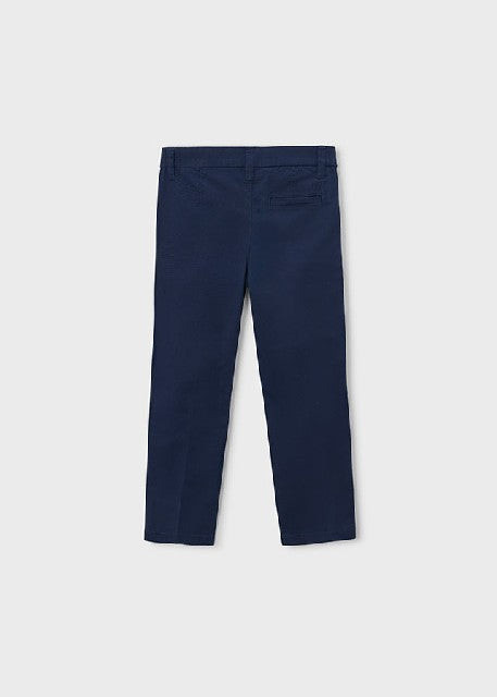 Pantalon chino sarga basico   Marino