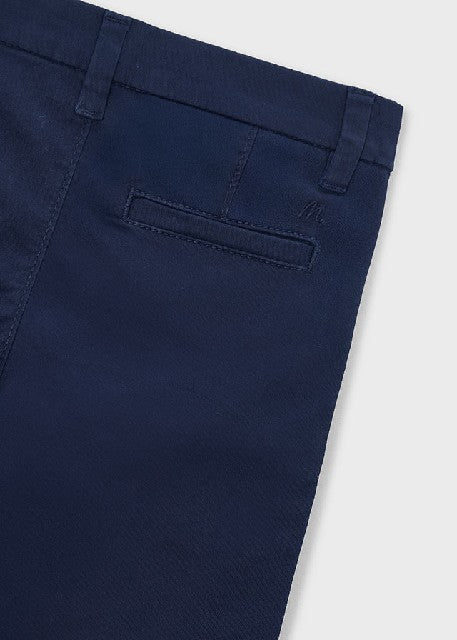 Pantalon chino sarga basico   Marino