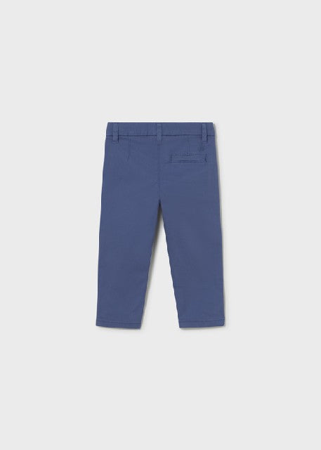 Pantalon chino sarga basico   Añil