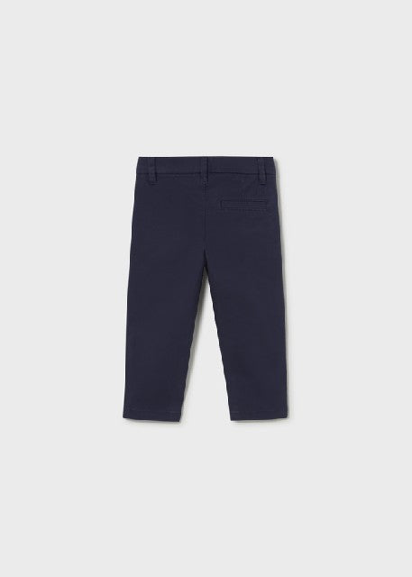 Pantalon chino sarga basico   Marino