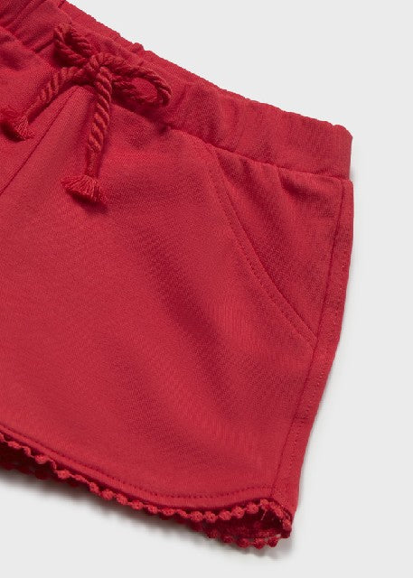 Short felpa basico            Rojo