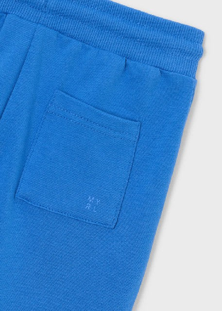 Pantalon felpa basico puños   Azul