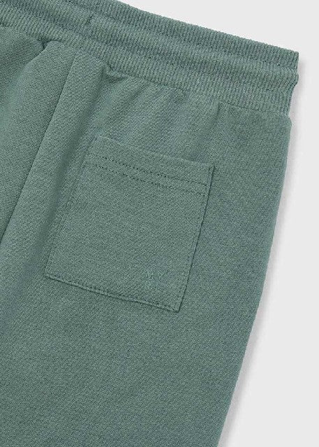 Pantalon felpa basico puños   Verde