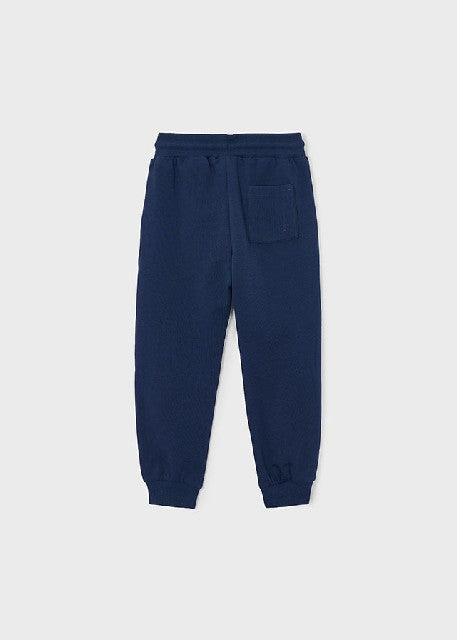 Pantalon felpa basico puños   Marino