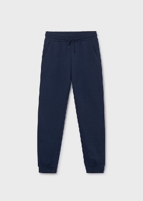 Pantalon felpa basico puños   Marino