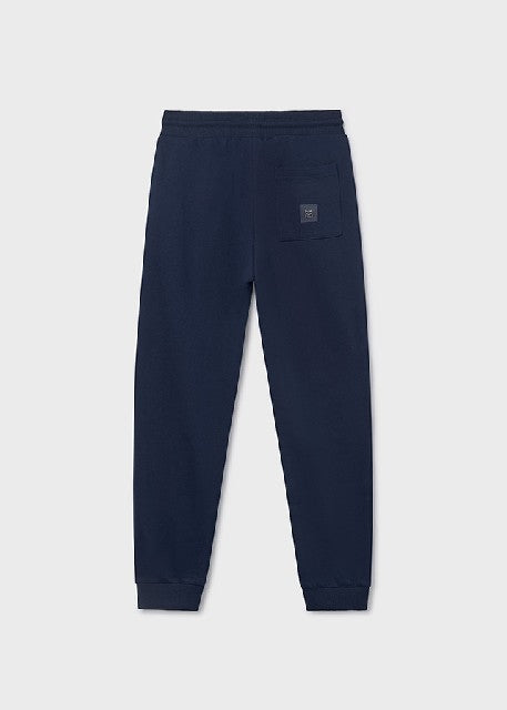 Pantalon felpa basico puños   Marino