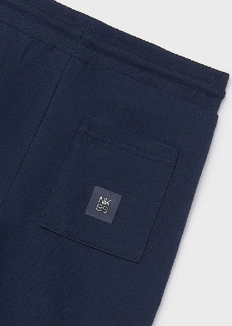 Pantalon felpa basico puños   Marino