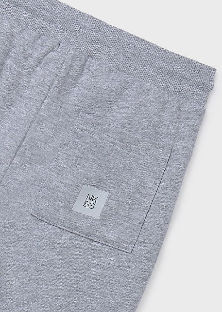 Pantalon felpa basico puños   Gris