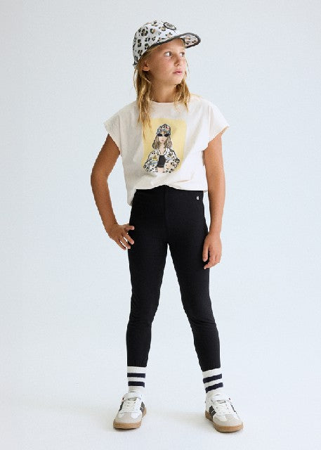 Leggings basico largo         Negro