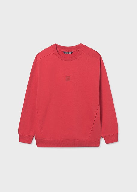 Pullover felpa basico         Tomate