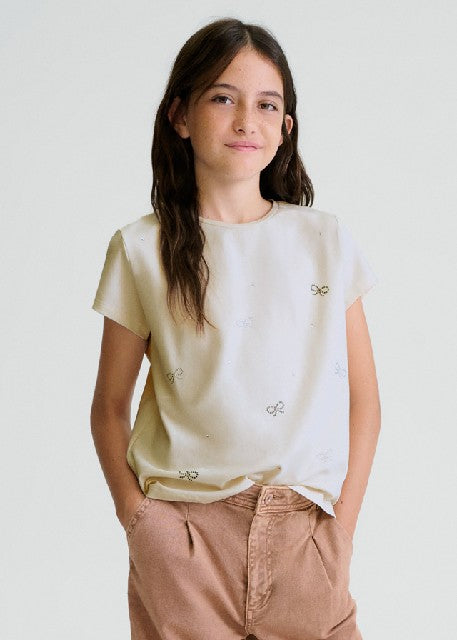Camiseta m/c basica           Hueso