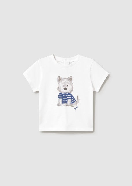 Camiseta m/c perro            Blanco